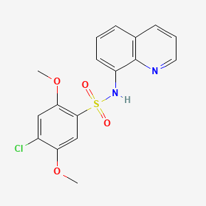 4-chloro-2,5-dimethoxy-N-(8-quinolinyl)benzenesulfonamide