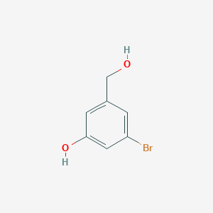 molecular formula C7H7BrO2 B1528350 3-溴-5-(羟甲基)苯酚 CAS No. 1020336-51-9
