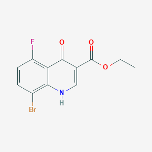 Ethyl 8-bromo-5-fluoro-4-oxo-1,4-dihydroquinoline-3-carboxylate