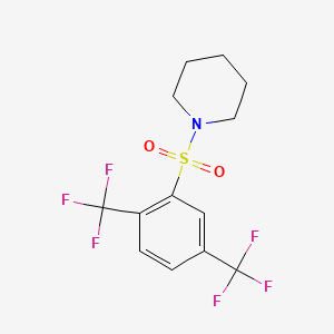 1-{[2,5-Bis(trifluoromethyl)phenyl]sulfonyl}piperidine