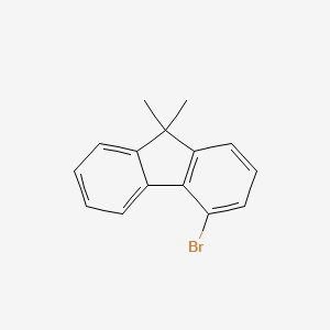 molecular formula C15H13B B1528355 4-Bromo-9,9-dimethyl-9H-fluorene CAS No. 942615-32-9