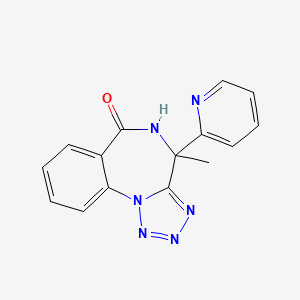 4-methyl-4-(2-pyridinyl)-4,5-dihydro-6H-tetraazolo[1,5-a][1,4]benzodiazepin-6-one