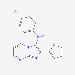 N-(4-bromophenyl)-2-(2-furyl)imidazo[1,2-a]pyrimidin-3-amine