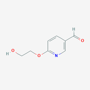 B1528359 6-(2-Hydroxyethoxy)nicotinaldehyde CAS No. 1011487-86-7