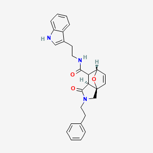 N-[2-(1H-indol-3-yl)ethyl]-3-oxo-2-(2-phenylethyl)-1,2,4,5-tetrahydro-5,7a-epoxyisoindole-4-carboxamide