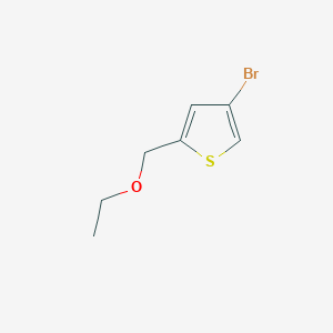 molecular formula C7H9BrOS B1528366 4-溴-2-(乙氧甲基)噻吩 CAS No. 1065184-23-7