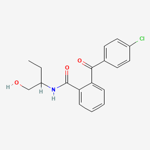 2-(4-chlorobenzoyl)-N-[1-(hydroxymethyl)propyl]benzamide