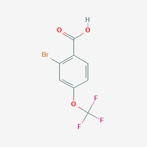 molecular formula C8H4BrF3O3 B1528367 2-Bromo-4-(trifluoromethoxy)benzoic acid CAS No. 1138331-74-4