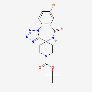 Tert-butyl 8'-bromo-5',6'-dihydro-6'-oxospiro(piperidine-4,4'-tetraazolo[1,5-a][1,4]benzodiazepine)-1-carboxylate