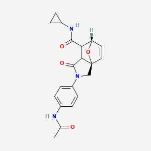 2-[4-(acetylamino)phenyl]-N-cyclopropyl-3-oxo-1,2,4,5-tetrahydro-5,7a-epoxyisoindole-4-carboxamide