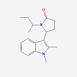 1-sec-butyl-5-(1,2-dimethyl-1H-indol-3-yl)-2-pyrrolidinone