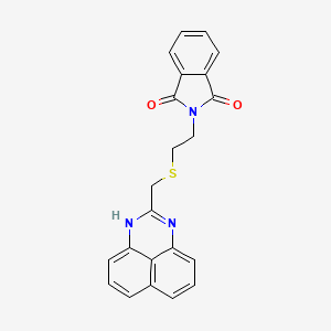 2-{2-[(1H-perimidin-2-ylmethyl)sulfanyl]ethyl}-1H-isoindole-1,3(2H)-dione