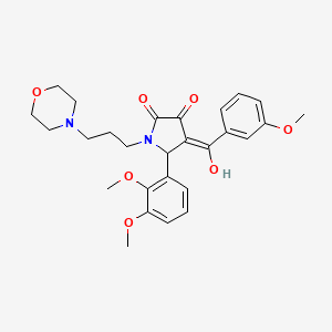 5-(2,3-dimethoxyphenyl)-3-hydroxy-4-(3-methoxybenzoyl)-1-[3-(4-morpholinyl)propyl]-1,5-dihydro-2H-pyrrol-2-one