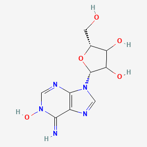 2-(6-amino-1-oxido-9H-purin-9-yl)-5-(hydroxymethyl)tetrahydro-3,4-furandiol