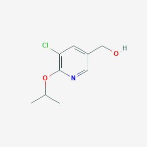 molecular formula C9H12ClNO2 B1528378 [5-氯-6-(丙-2-氧基)吡啶-3-基]甲醇 CAS No. 1247194-55-3