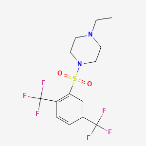 1-{[2,5-Bis(trifluoromethyl)phenyl]sulfonyl}-4-ethylpiperazine