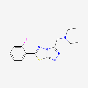 N-ethyl-N-{[6-(2-iodophenyl)[1,2,4]triazolo[3,4-b][1,3,4]thiadiazol-3-yl]methyl}ethanamine