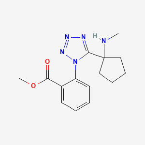 methyl 2-{5-[1-(methylamino)cyclopentyl]-1H-tetraazol-1-yl}benzoate