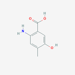 B1528386 2-Amino-5-hydroxy-4-methylbenzoic acid CAS No. 909391-41-9