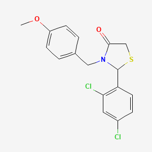 2-(2,4-Dichlorophenyl)-3-(4-methoxybenzyl)-1,3-thiazolidin-4-one