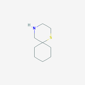 molecular formula C9H17NS B1528391 1-Thia-4-azaspiro[5.5]undecane CAS No. 4083-56-1