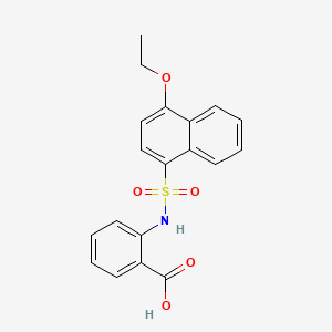 2-{[(4-Ethoxy-1-naphthyl)sulfonyl]amino}benzoic acid