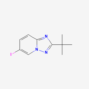 molecular formula C10H12IN3 B1528393 2-(叔丁基)-6-碘-[1,2,4]三唑并[1,5-A]吡啶 CAS No. 1312413-79-8