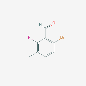 molecular formula C8H6BrFO B1528395 6-Bromo-2-fluoro-3-methylbenzaldehyde CAS No. 1114809-22-1