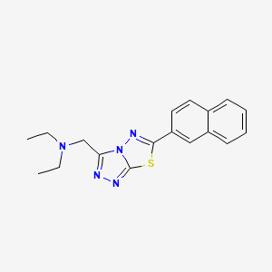 N-ethyl-N-{[6-(naphthalen-2-yl)[1,2,4]triazolo[3,4-b][1,3,4]thiadiazol-3-yl]methyl}ethanamine