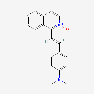 molecular formula C19H18N2O B15283986 N,N-dimethyl-4-[2-(2-oxido-1-isoquinolinyl)vinyl]aniline 