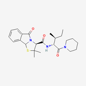 2,2-dimethyl-N-[2-methyl-1-(1-piperidinylcarbonyl)butyl]-5-oxo-2,3,5,9b-tetrahydro[1,3]thiazolo[2,3-a]isoindole-3-carboxamide