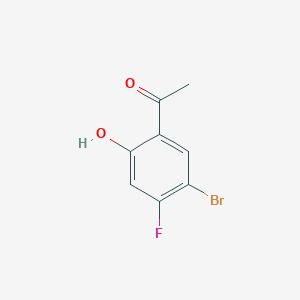 molecular formula C8H6BrFO2 B1528401 1-(5-溴-4-氟-2-羟基苯基)乙酮 CAS No. 905454-90-2