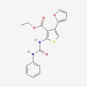 Ethyl 2-[(anilinocarbonyl)amino]-4-(2-furyl)-3-thiophenecarboxylate