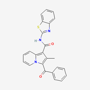 N-(1,3-benzothiazol-2-yl)-3-benzoyl-2-methyl-1-indolizinecarboxamide