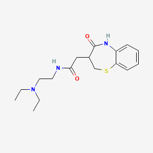 N-[2-(diethylamino)ethyl]-2-(4-oxo-2,3,4,5-tetrahydro-1,5-benzothiazepin-3-yl)acetamide