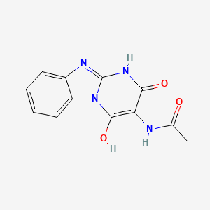 N-(2,4-dihydroxypyrimido[1,2-a]benzimidazol-3-yl)acetamide