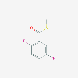 molecular formula C8H6F2OS B1528416 2,5-二氟苯甲硫酸S-甲酯 CAS No. 1146210-64-1