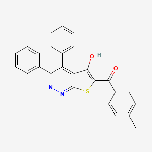 (5-Hydroxy-3,4-diphenylthieno[2,3-c]pyridazin-6-yl)(4-methylphenyl)methanone