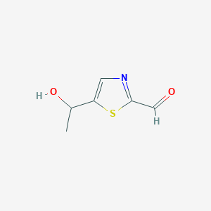 5-(1-Hydroxyethyl)-1,3-thiazole-2-carbaldehyde