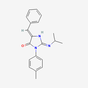 (5Z)-5-benzylidene-3-(4-methylphenyl)-2-(propan-2-ylamino)imidazol-4-one