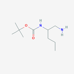 molecular formula C10H22N2O2 B1528428 tert-butyl N-(1-aminopentan-2-yl)carbamate CAS No. 1342578-12-4