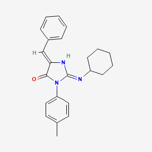 (5Z)-5-benzylidene-2-(cyclohexylamino)-3-(4-methylphenyl)imidazol-4-one