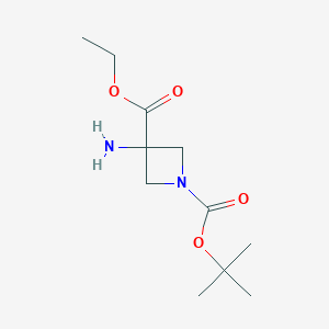 1-Tert-butyl 3-ethyl 3-aminoazetidine-1,3-dicarboxylate