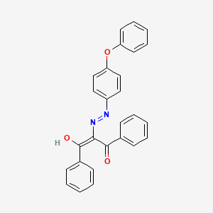 2-[(4-Phenoxyphenyl)hydrazinylidene]-1,3-diphenylpropane-1,3-dione