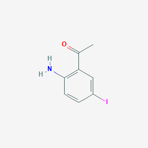 molecular formula C8H8INO B1528437 1-(2-Amino-5-iodophenyl)ethanone CAS No. 857560-57-7