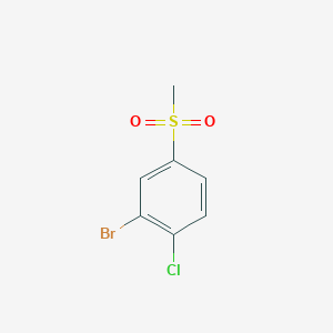 molecular formula C7H6BrClO2S B1528446 2-Bromo-1-chloro-4-(methylsulfonyl)benzene CAS No. 918350-18-2