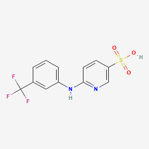 6-[3-(Trifluoromethyl)anilino]-3-pyridinesulfonic acid