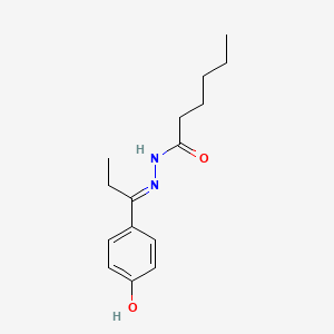 N'-[1-(4-hydroxyphenyl)propylidene]hexanohydrazide