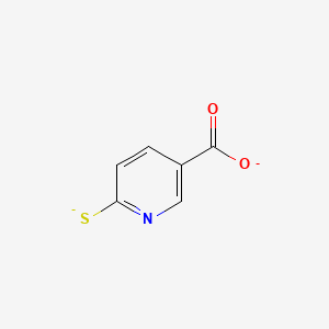 molecular formula C6H3NO2S-2 B15284524 6-Sulfanylnicotinic acid CAS No. 92823-45-5