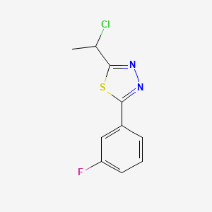 2-(1-Chloroethyl)-5-(3-fluorophenyl)-1,3,4-thiadiazole